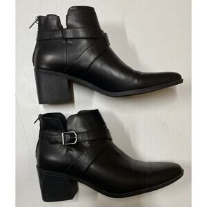 Frye & Co. Women’s Ankle Boots Pembrooke Black Size 11M Back Zip Western Cowgirl